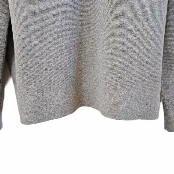 Theory Heather Gray Men's Zip-Up Sweater - Picture 10 of 13